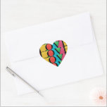 MODERN colourful LOVE PEACE JOY merry CHRISTMAS Heart Sticker<br><div class="desc">colourful LOVE PEACE JOY photo frame _____________________________ ***this design is part of a christmas holiday collection*** Introducing my vibrant "Colourful Love Peace Joy" collection! Experience the essence of love, peace, and joy through our beautifully designed products. The main feature is the bold and colourful lettering that spells out "Love Peace...</div>