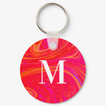 Modern colourful monogram initial