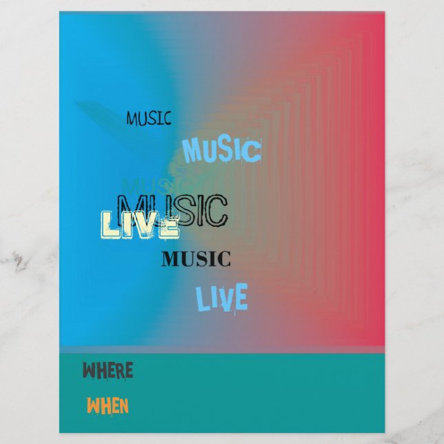 Modern Colourful Music Event Flyer (Front)