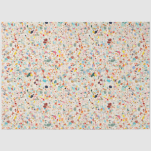 Modern Colourful Pastel Terrazzo Pattern Tissue Paper