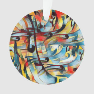 Modern colourful pattern Acrylic Ornament