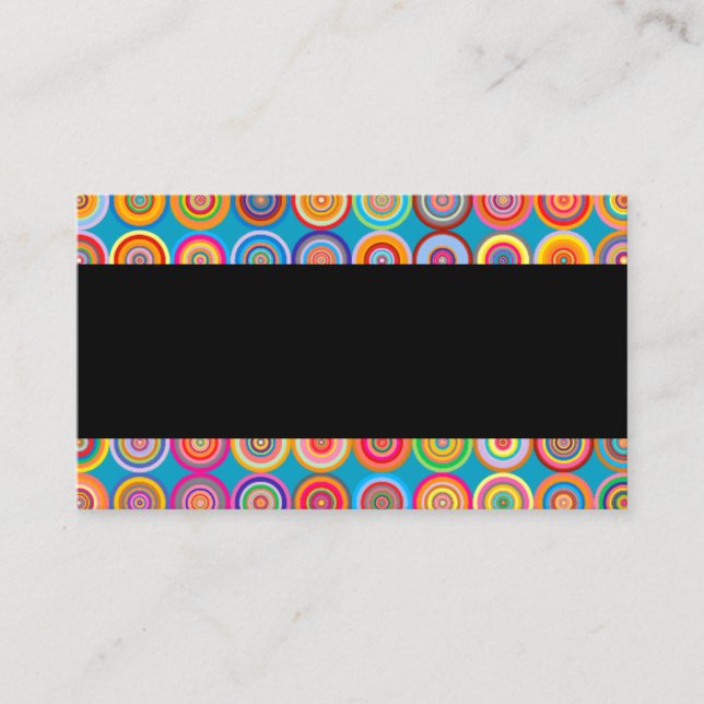 modern colourful pattern business card template (Front)