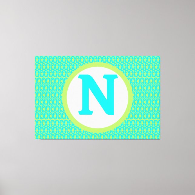modern colourful pattern canvas print (Front)