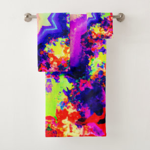 Modern Colourful Pattern Design Bath Towel Set