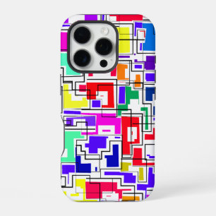 Modern Colourful Pattern Design iPhone 16 Pro Case