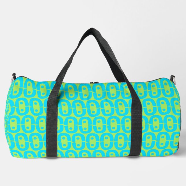 modern colourful pattern duffle bag (Front)