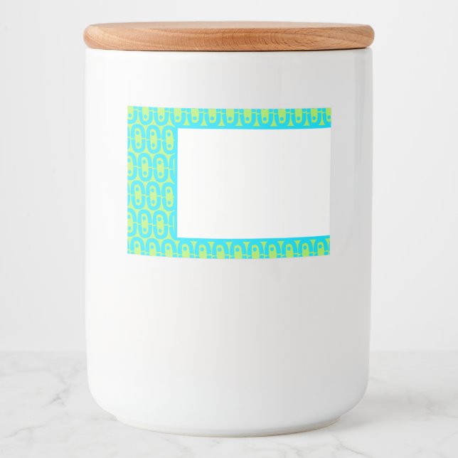 modern colourful pattern food label (Front)