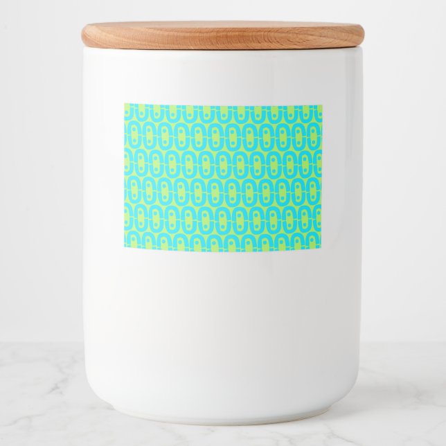 modern colourful pattern food label (Front)