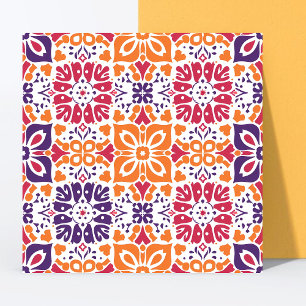 Modern Colourful Pattern Home Decor Floral Tile