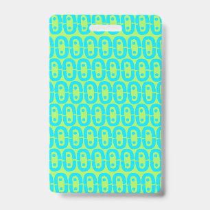 modern colourful pattern ID badge