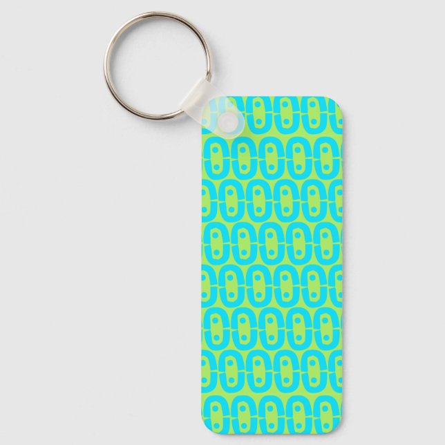 modern colourful pattern key ring (Front)