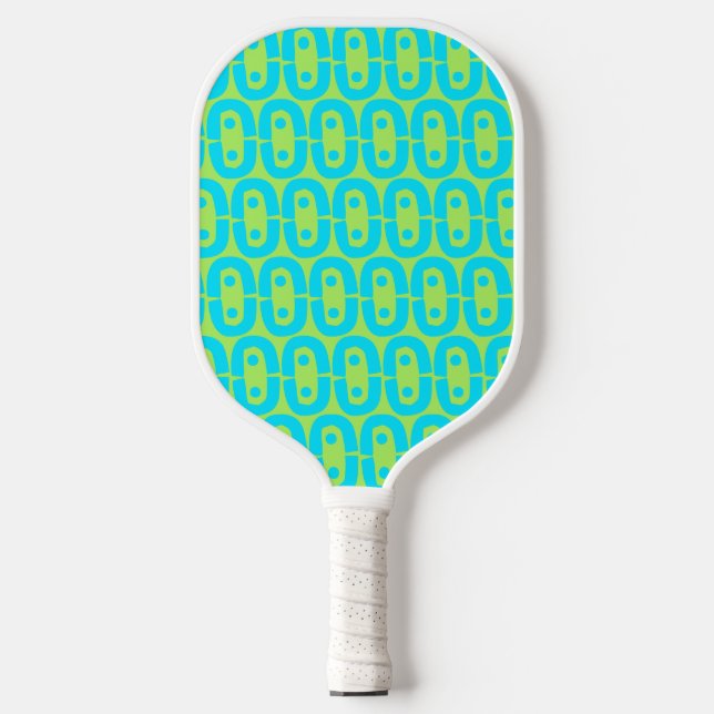 modern colourful pattern pickleball paddle (Front)