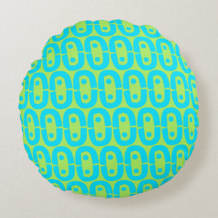 modern colourful pattern round cushion