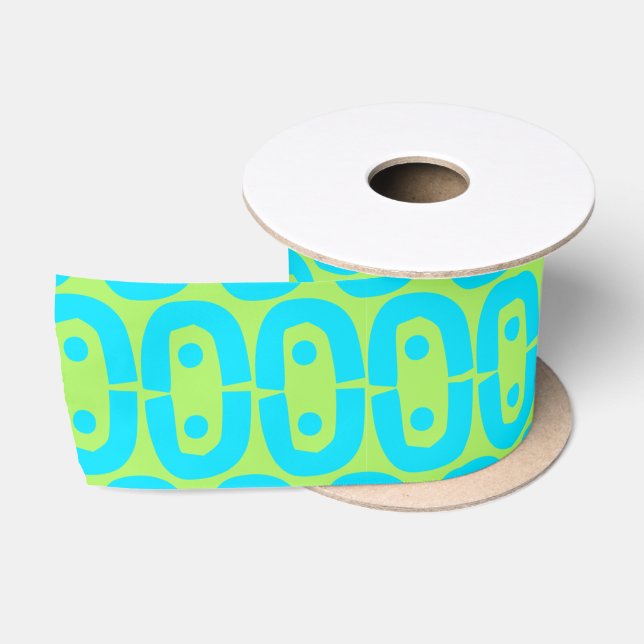 modern colourful pattern satin ribbon (Spool)