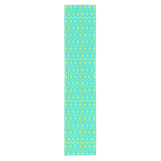modern colourful pattern short table runner (Front)