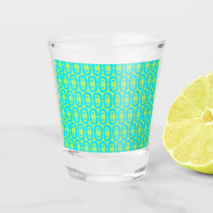 modern colourful pattern shot glass