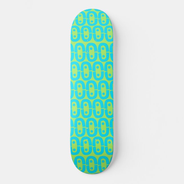 modern colourful pattern skateboard (Front)