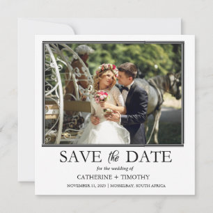 Modern Colourful Photo Wedding Save The Date