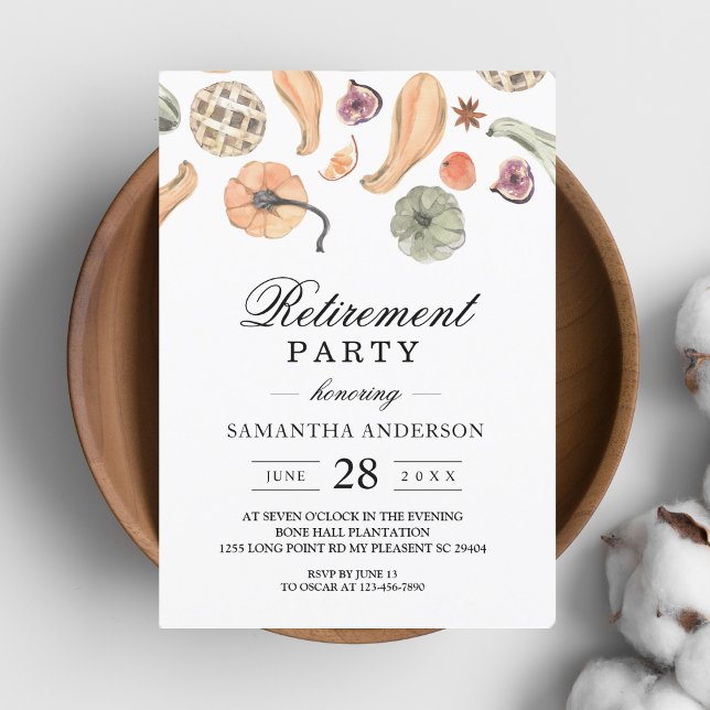 Modern Colourful Pumpkin Autumn  Invitation (Creator Uploaded)