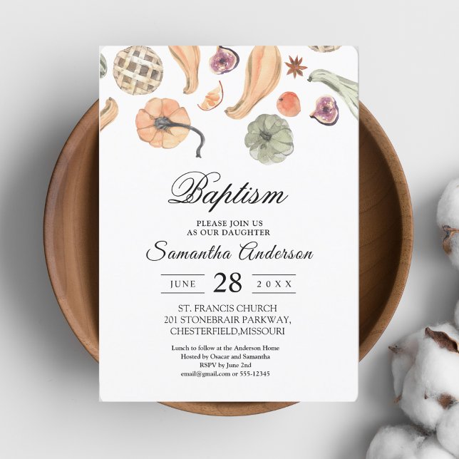 Modern Colourful Pumpkin Autumn  Invitation (Creator Uploaded)