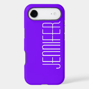 Modern Colourful Purple & White, Personalised Name