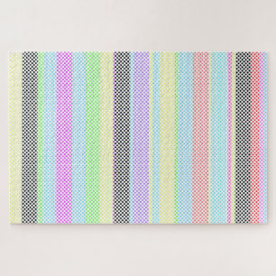 Modern colourful Rainbow gradient Watercolor  Jigsaw Puzzle