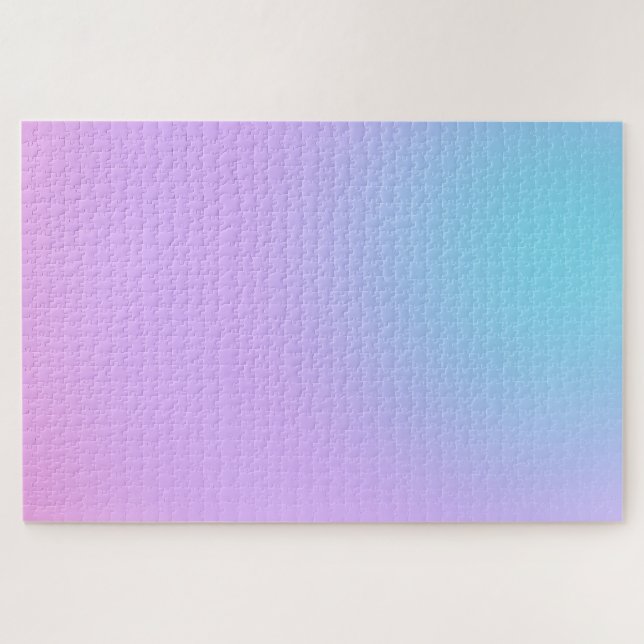 Modern colourful Rainbow gradient Watercolor  Jigsaw Puzzle (Horizontal)