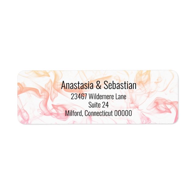Modern Colourful Rainbow Mist Wedding Template (Front)