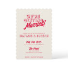 Modern Colourful Retro Bold Funky Unique Wedding