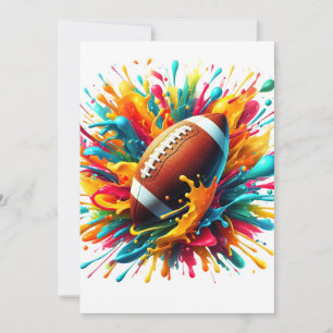 Modern Colourful Splash Game Ball Sports Announcement