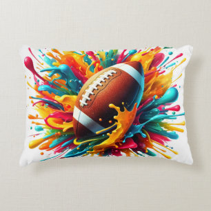 Modern Colourful Splash Game Ball Sports Decorative Cushion