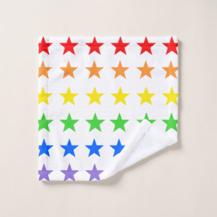 Modern Colourful Starry Pattern Bath Towel Set