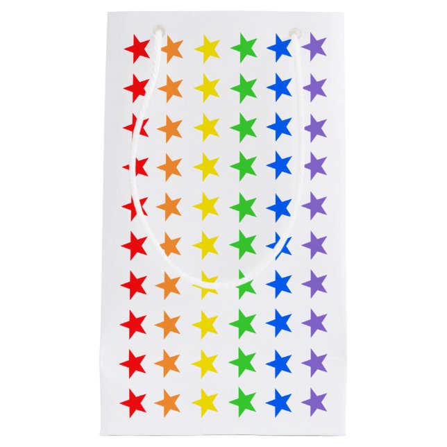 Modern Colourful Starry Pattern Small Gift Bag (Front)