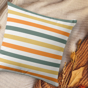 Modern Colourful Striped Pattern Cushion
