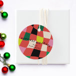 Modern Colourful Tartan Plaid Christmas Favour Tags<br><div class="desc">***this design is part of a christmas holiday collection*** _______________________ this design template is fully editable and customisable by you the customer - click personalise further button if you want to move, add, delete or make major changes to the design _______________________ *if you have any DESIGN questions or need more...</div>