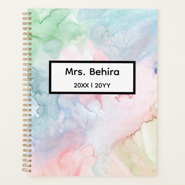 Modern Colourful Teacher Back to School Planner (Front)