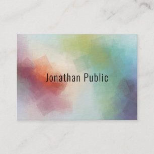 Modern Colourful Template Abstract Art Professiona Business Card