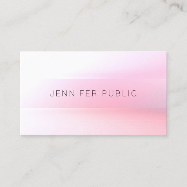 Modern Colourful Template Elegant Design Trendy Business Card (Front)