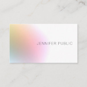 Modern Colourful Template Elegant Professional Business Card