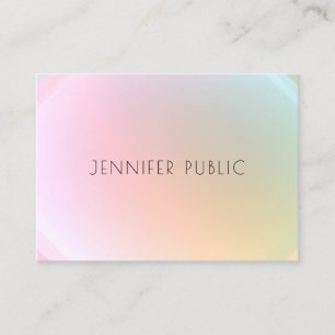 Modern Colourful Template Trendy Elegant Design Business Card