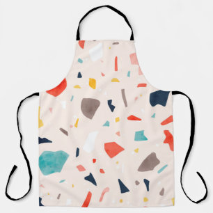 Modern colourful Terrazzo seamless patterns with c Apron