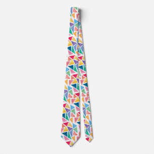 Modern Colourful Triangle Party Tie