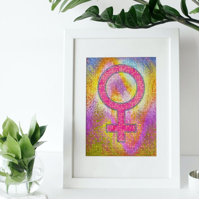 Modern Colourful Venus Symbol Poster (Creator Uploaded)