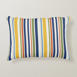 Modern Colourful Vertical Stripe Pattern Decorative Cushion
