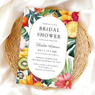 Modern Colourful Watercolor Bridal Shower Invitation