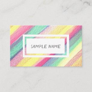 modern colourful watercolor custom  business card