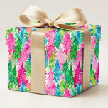 Modern Colourful Watercolor Preppy Christmas Trees<br><div class="desc">Modern Colourful Watercolor Preppy Christmas Trees Pattern Wrapping Paper Gift Wrap features a moden Christmas pattern of colourful Christmas trees in colourful pink,  green and blue. Perfect for gift wrapping Christmas and holiday gifts. Created by Evco Studio www.zazzle.com/store/evcostudio</div>