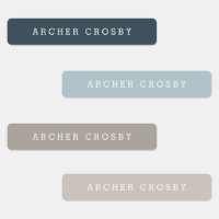 Modern Colourful Waterproof Name