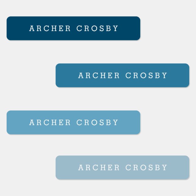 Modern Colourful Waterproof Name (Group)