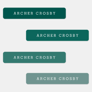 Modern Colourful Waterproof Name